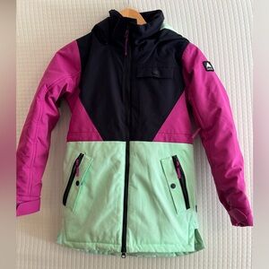 Burton Khione 2L insulated Kids Colorblock Snowboard Jacket - Pink, Black, Mint